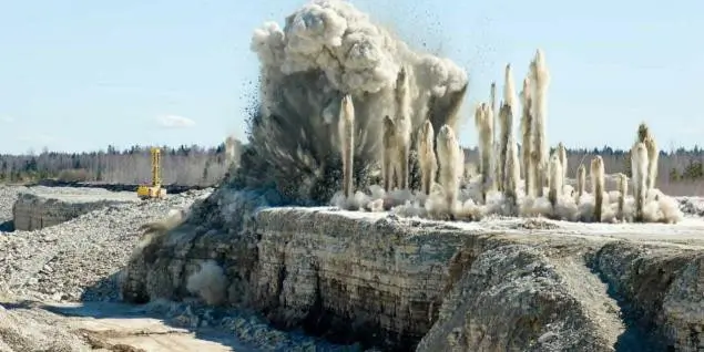 Peralatan teknis untuk blasting